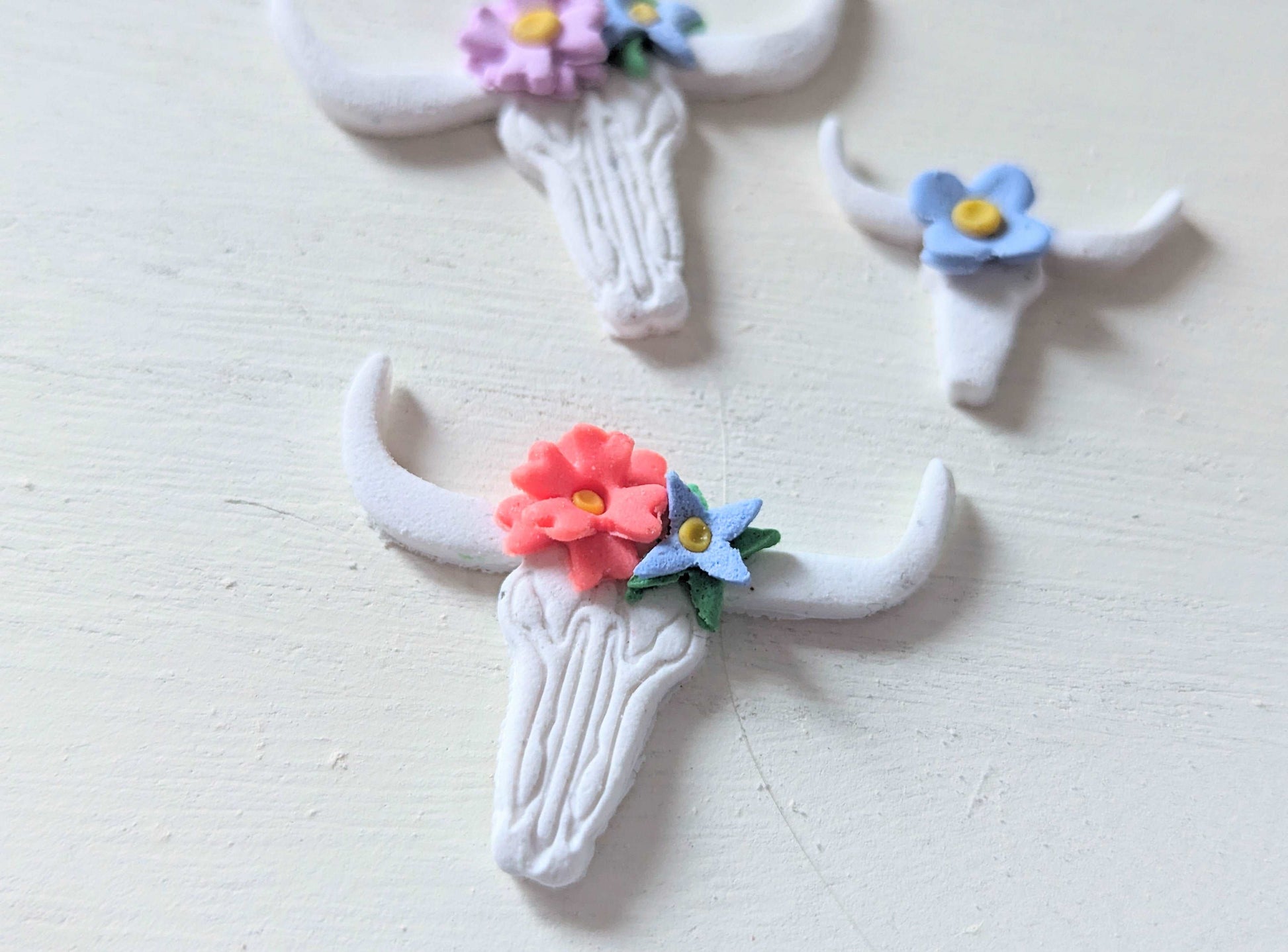 boho cow skull polymer clay cutter uk set jewellery craft