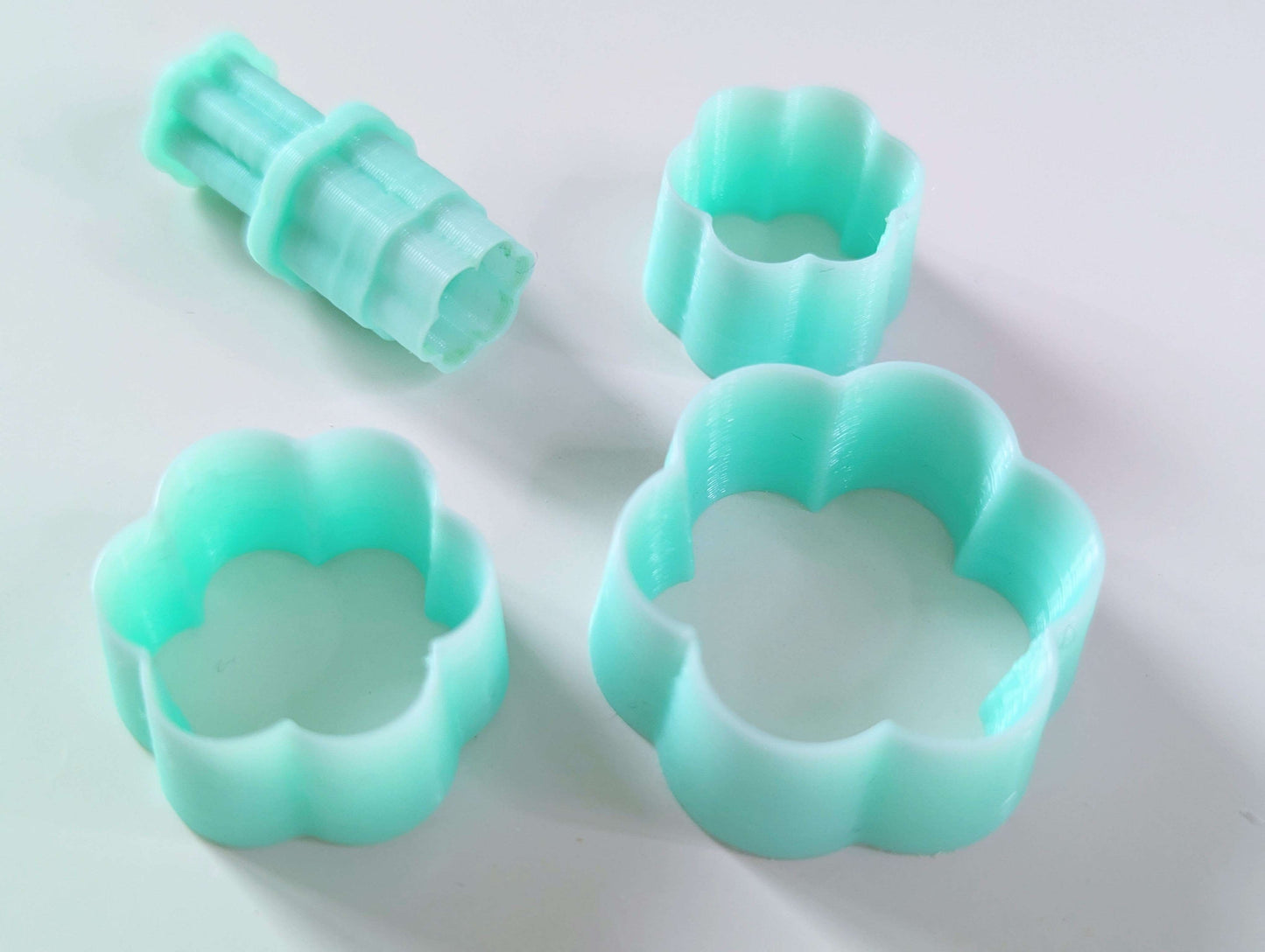 6 petal flower Polymer Clay cutter set | Clay earrings