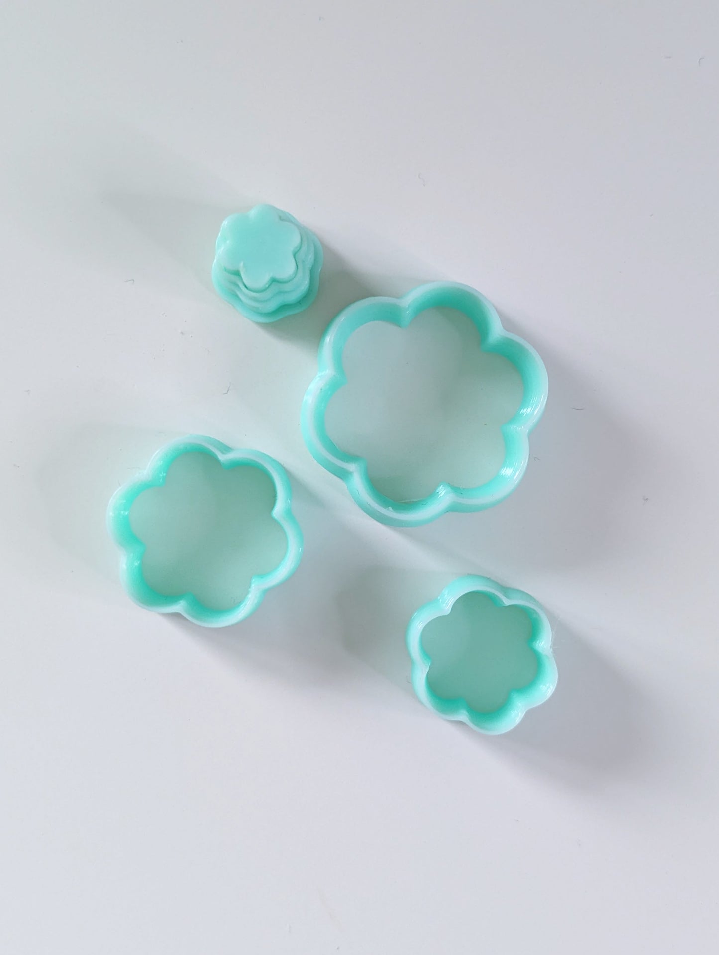 6 petal flower Polymer Clay cutter set | Clay earrings