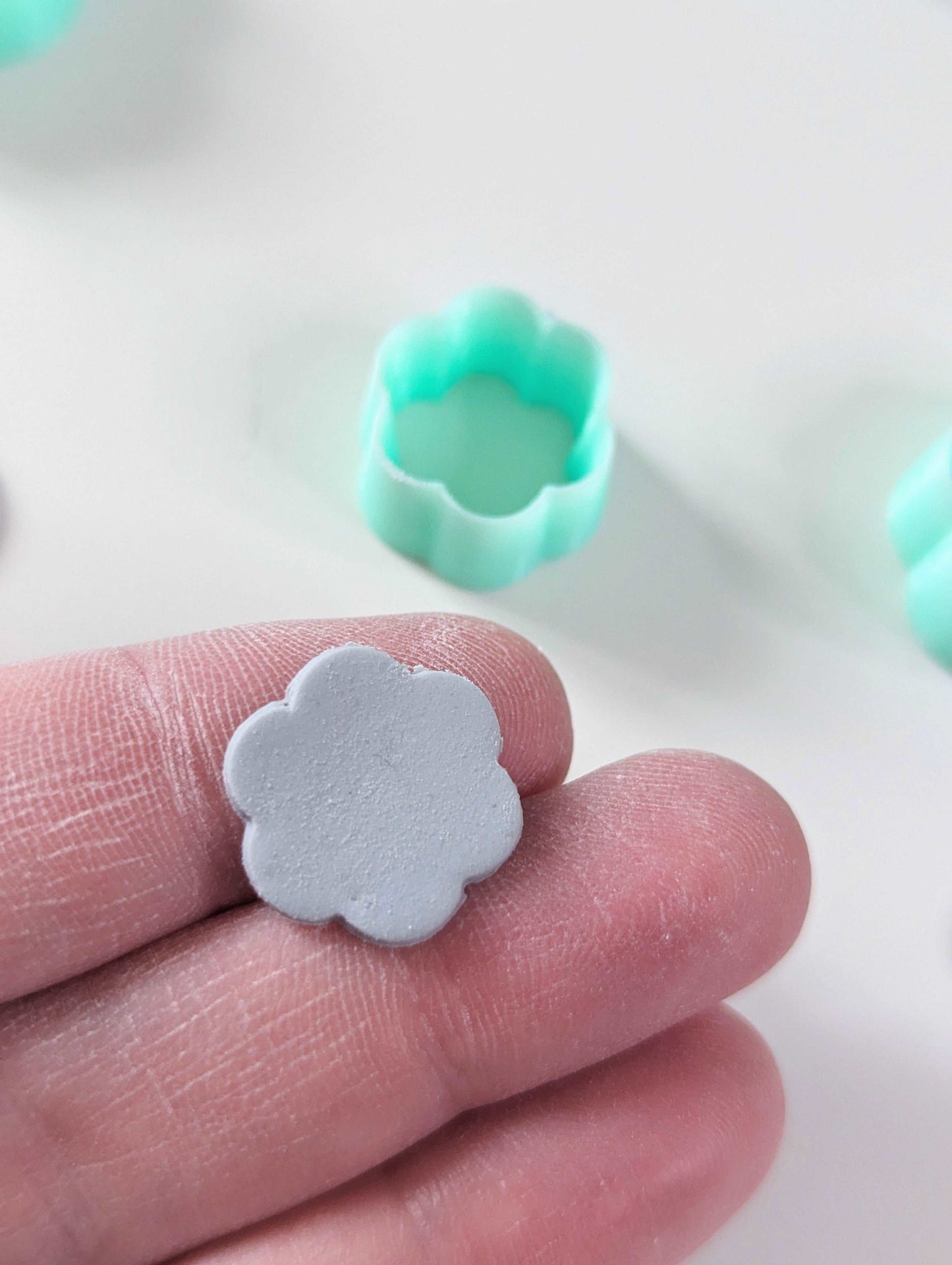 6 petal flower Polymer Clay cutter set | Clay earrings