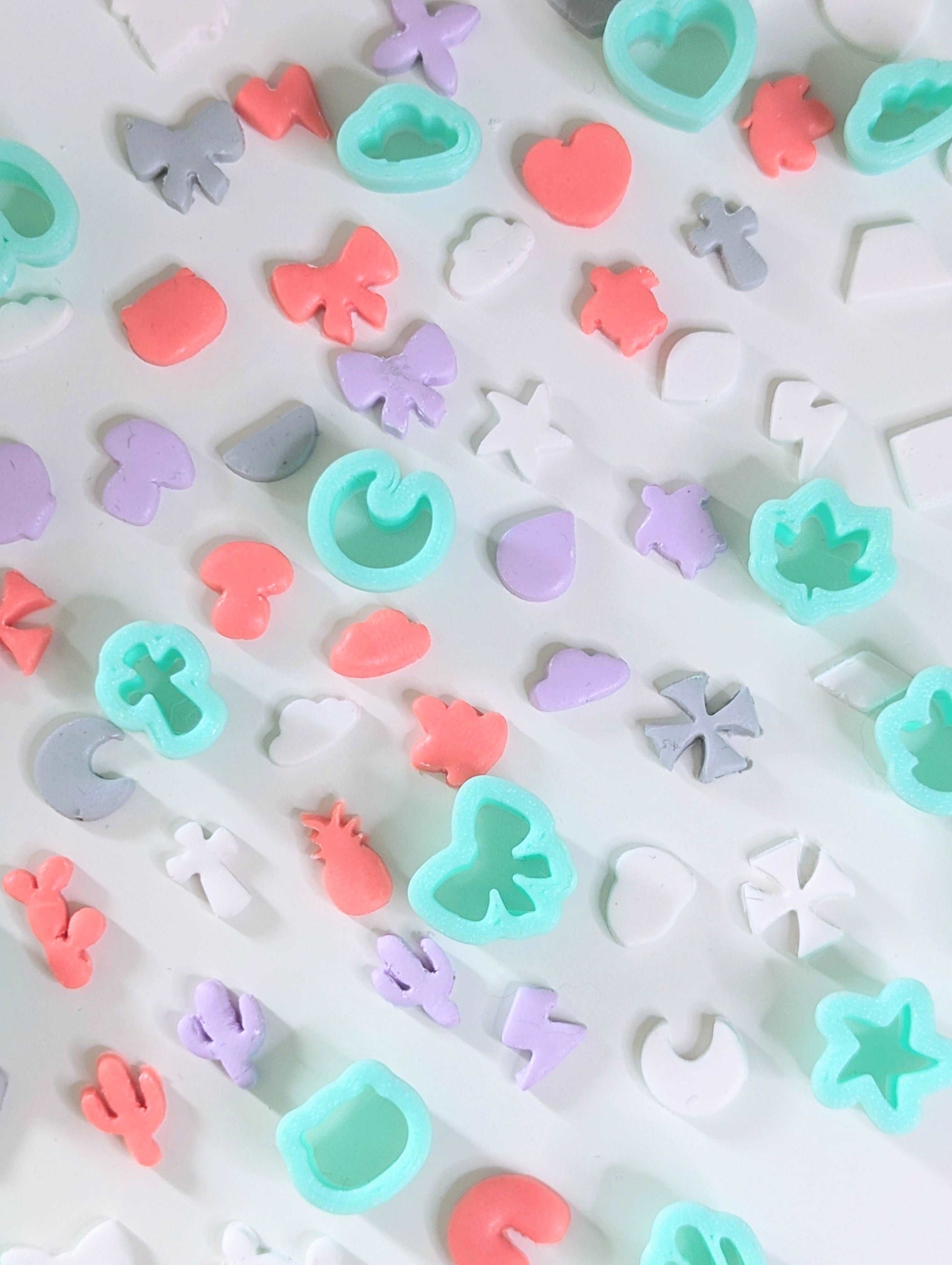 MICRO POLYMER CLAY CUTTER UK MINI SHAPES JEWELLERY CRAFT SUPPLIES