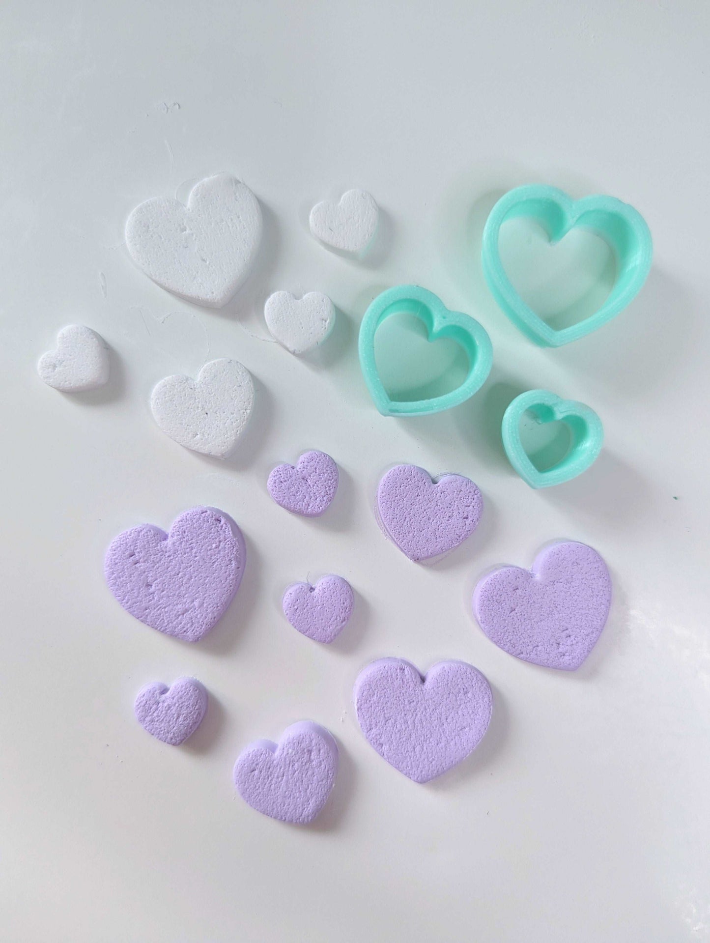 HEART POYMER CLAY JEWELLERY EARRING CRAFT CUTTERS