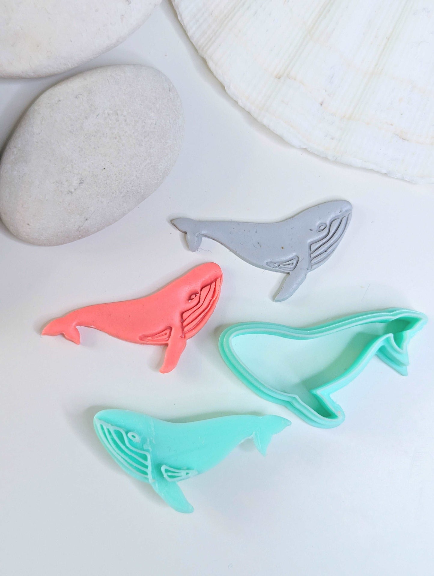 Cute Whale - Ocean Polymer Clay jewellery Cutter & Stamp Shape Set