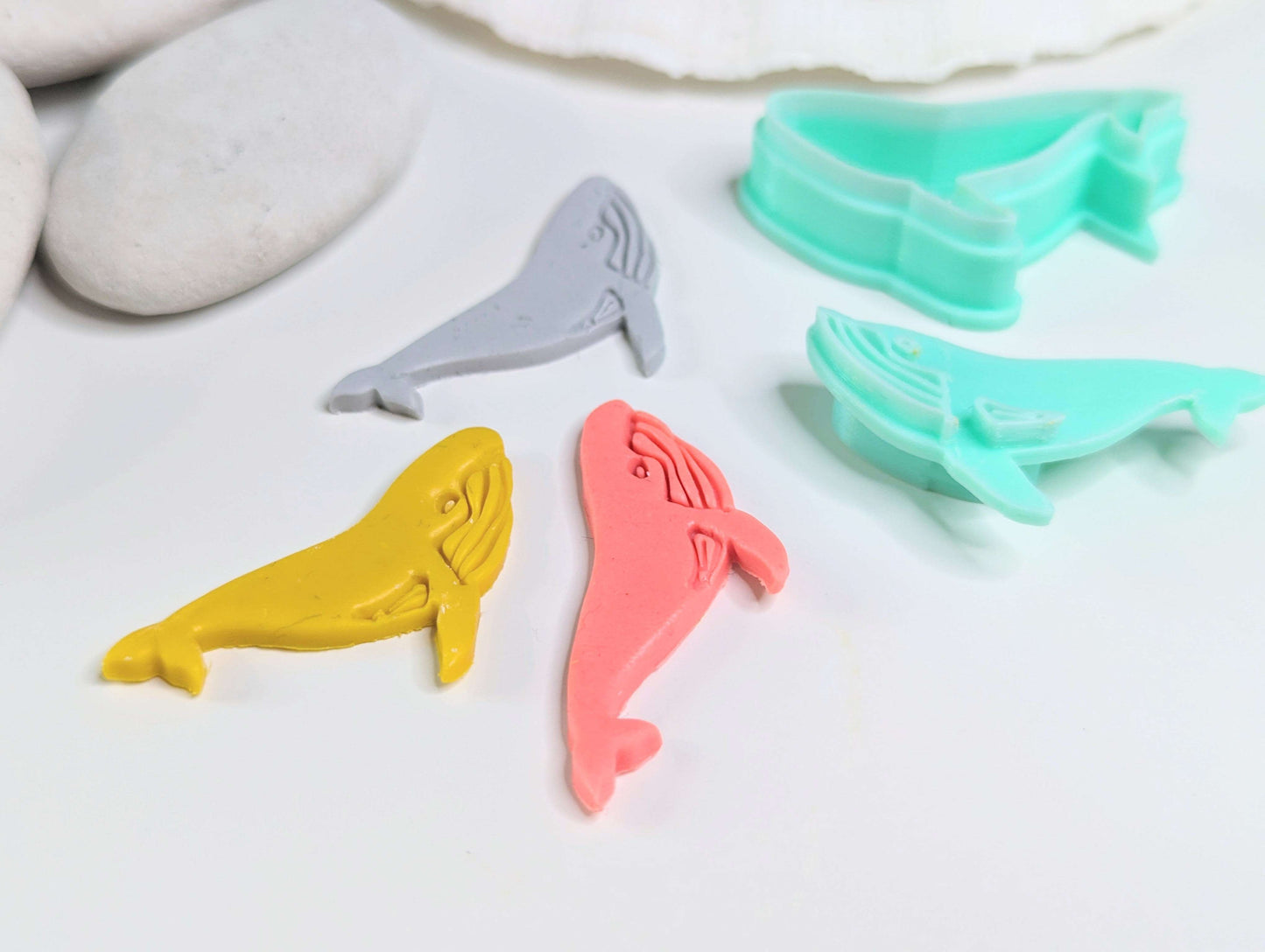 Cute Whale - Ocean Polymer Clay jewellery Cutter & Stamp Shape Set