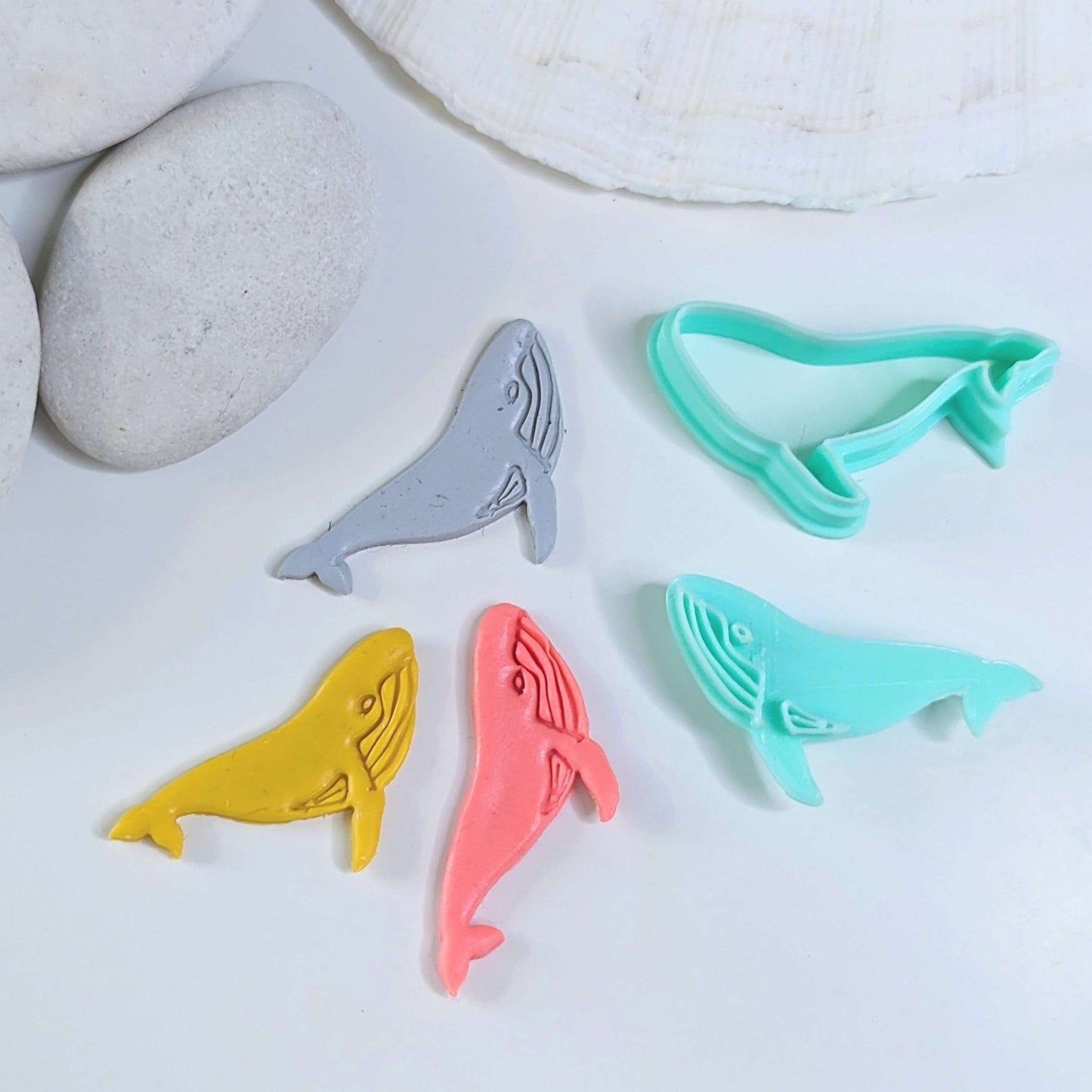Cute Whale - Ocean Polymer Clay jewellery Cutter & Stamp Shape Set