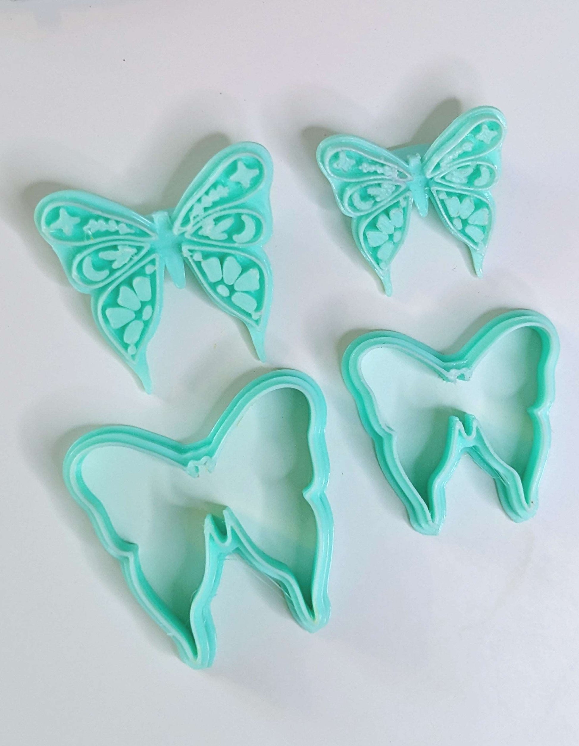 butterfly polymer clay cutter uk stamp set