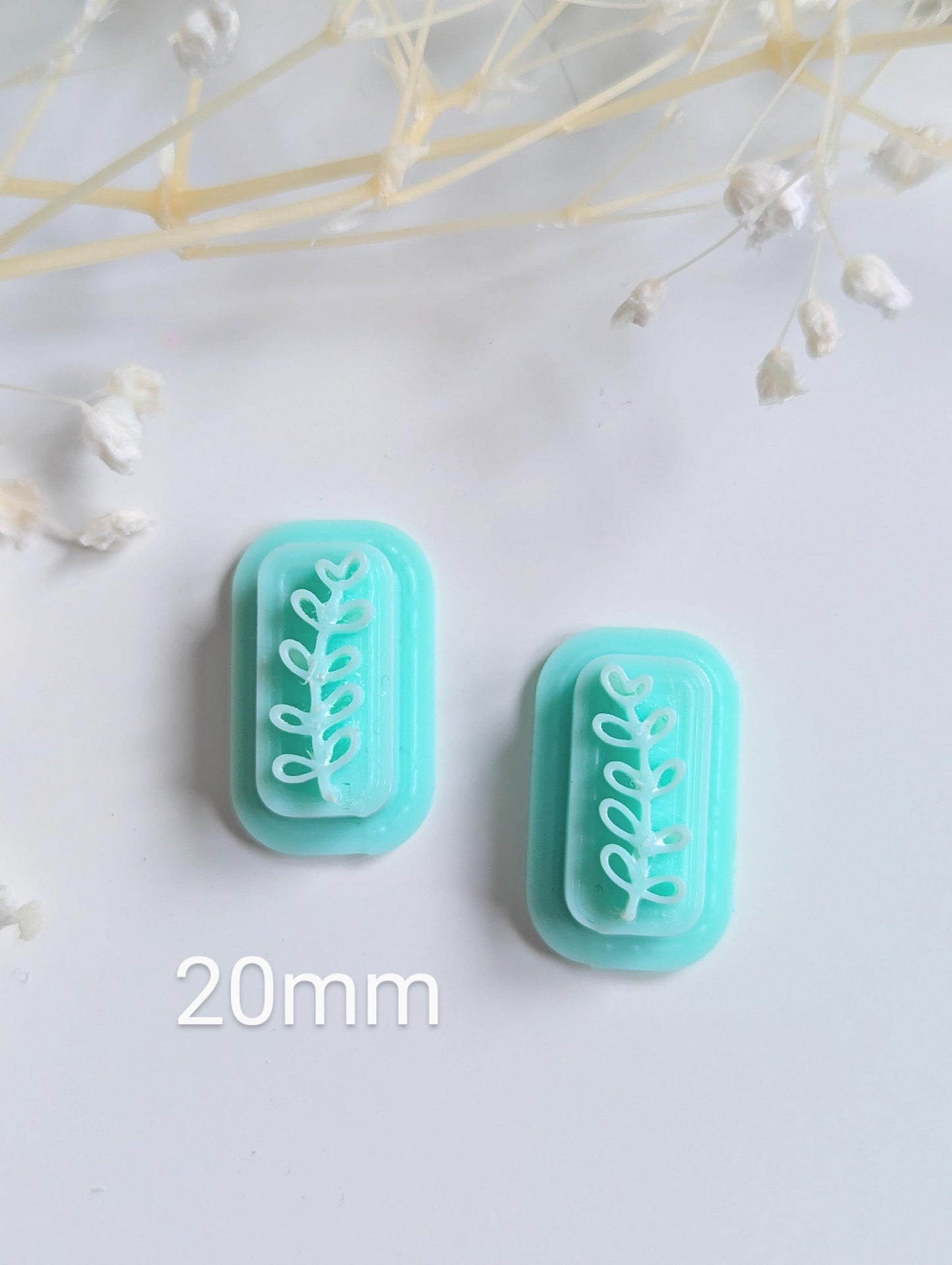 Micro Laurel leaf Clay stamp set