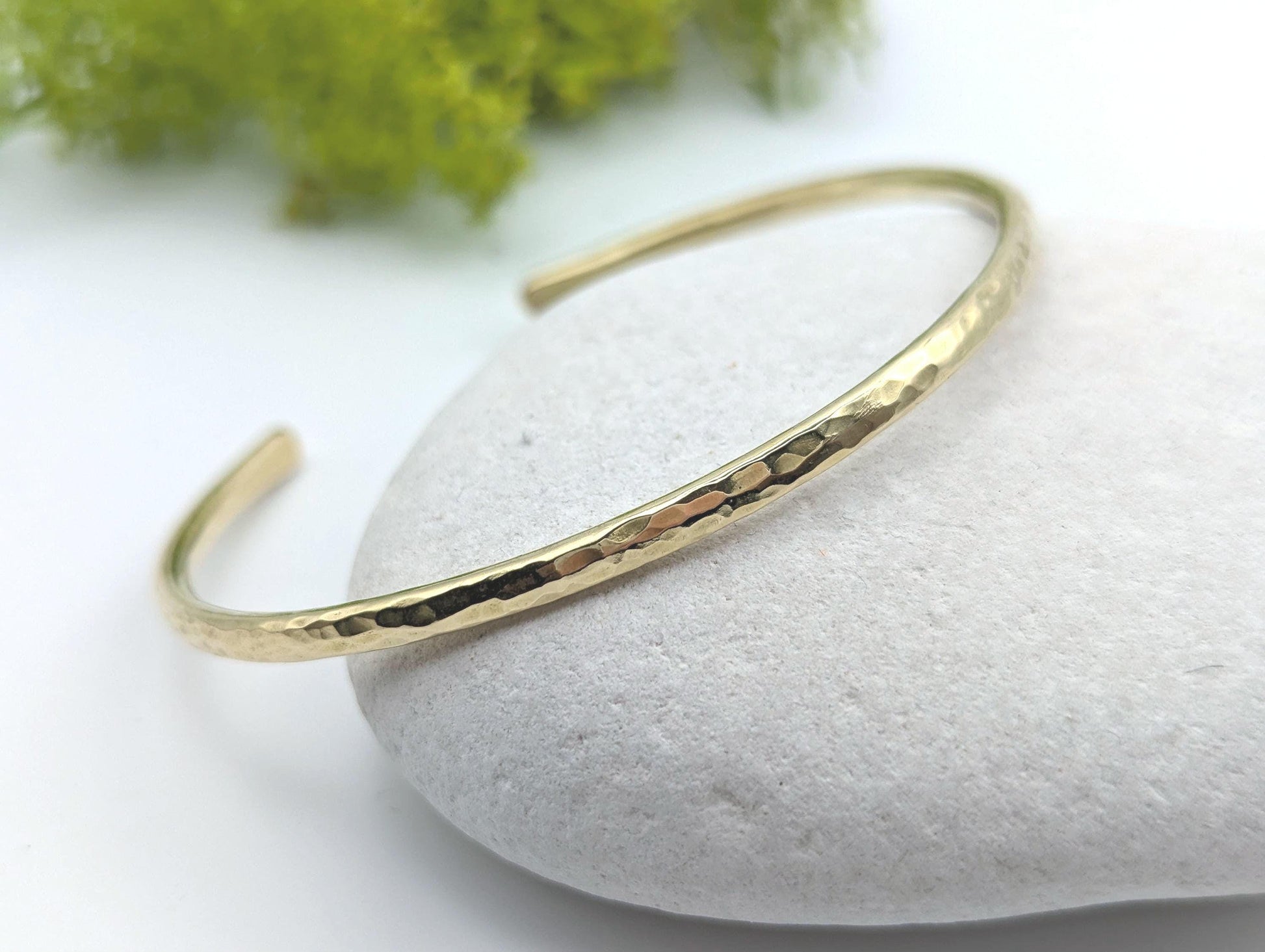 open cuff hammered texture sold brass bangle, is a beautiful sunshine gold colour