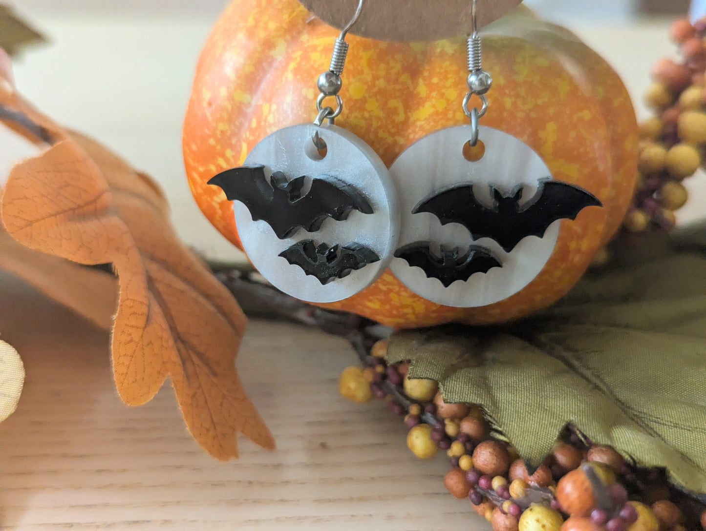 Halloween earring special - Pumpkins, Skulls & Bats!