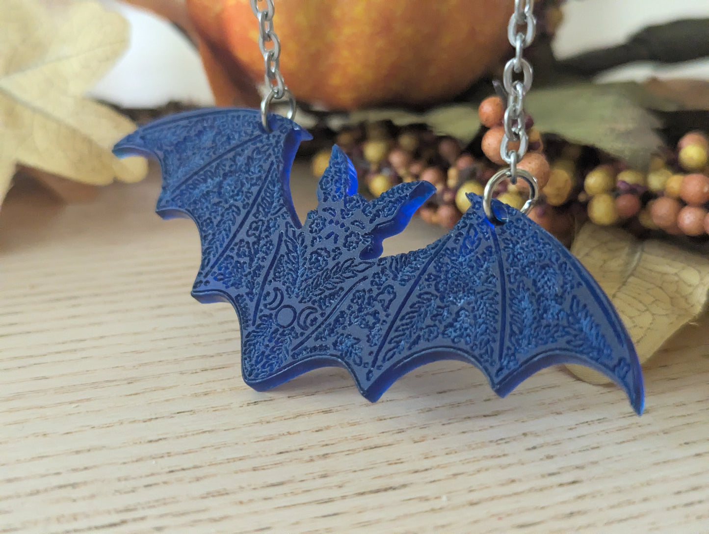 Halloween statement necklace - bat