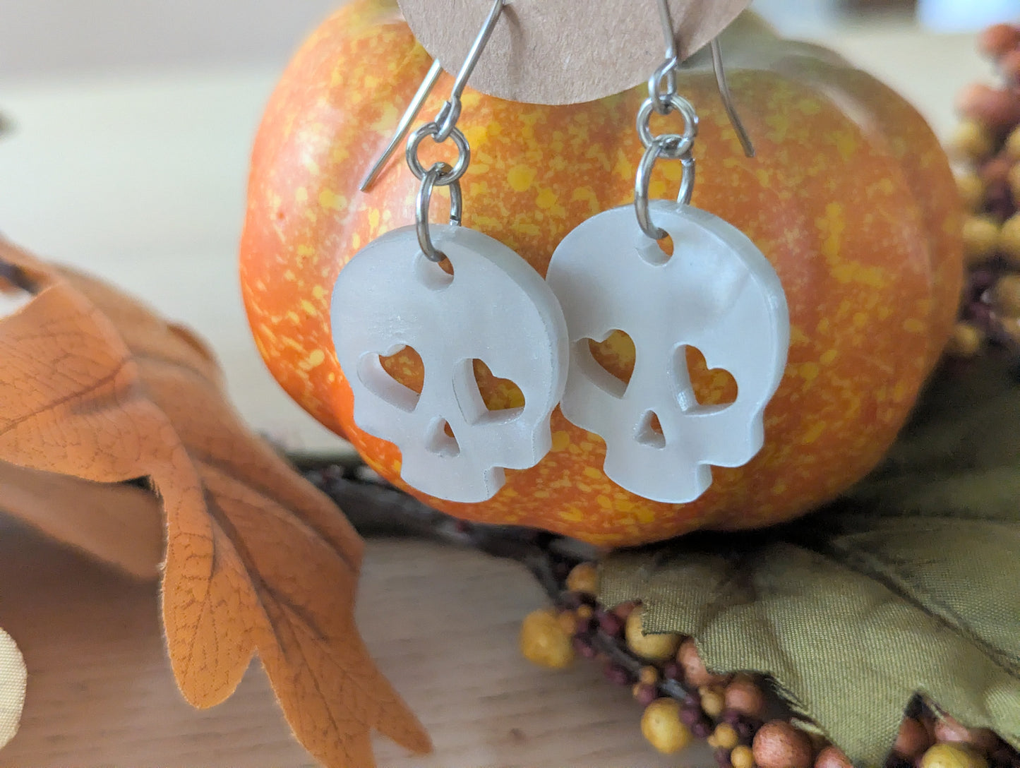 Halloween earring special - Pumpkins, Skulls & Bats!