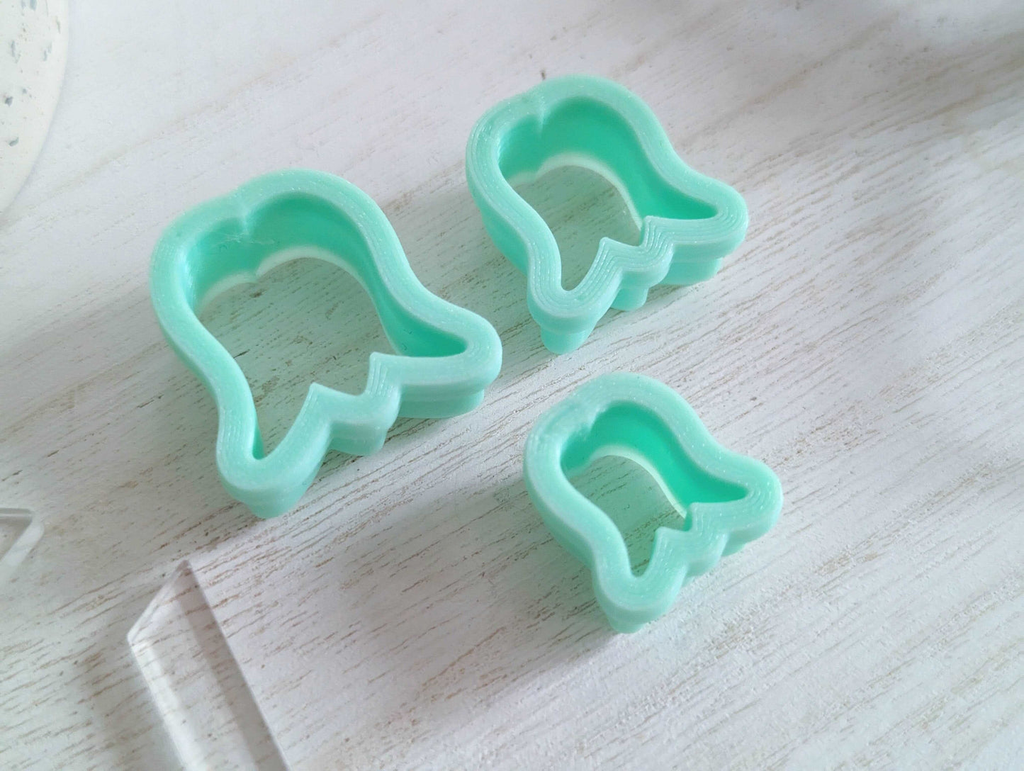 Polymer Clay Cutter Set | Tulip Flower Shapes, Small, Medium and Large Size Pop Arc