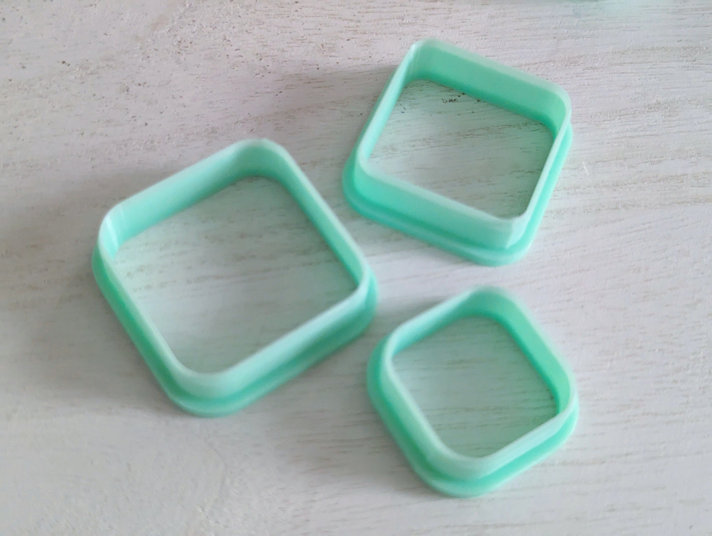 Polymer Clay Cutter Sets | Square Shapes, Small, Medium and Large Size | Jewellery Crafting, custom cutters Pop Arc SET B - LARGE