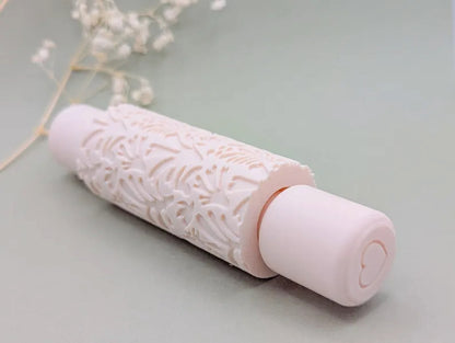 Matisse inspired seamless pattern clay hand roller | Debossed texture tool for Jewellery Polymer Clay + Ceramic pottery crafts