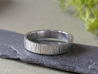 Bark Texture Chunky Sterling Silver Ring | Handmade UK