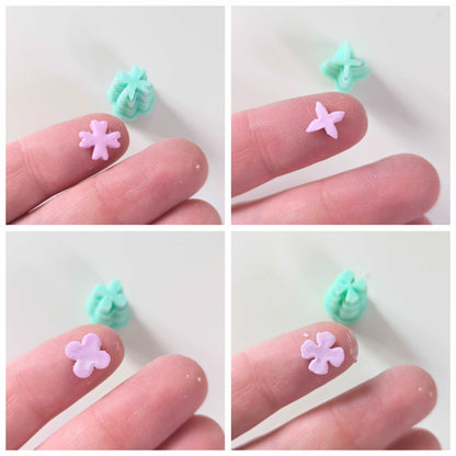 MICRO FLOWER PETAL POLYMER CLAY CUTTER UK SET