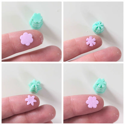 MICRO FLOWER PETAL POLYMER CLAY CUTTER UK SET