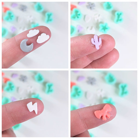 MICRO POLYMER CLAY CUTTER UK MINI SHAPES JEWELLERY CRAFT SUPPLIES