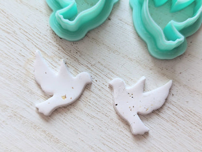 Polymer Clay Dove earring Cutter Set | Small and Large Size