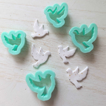 Polymer Clay Dove earring Cutter Set | Small and Large Size