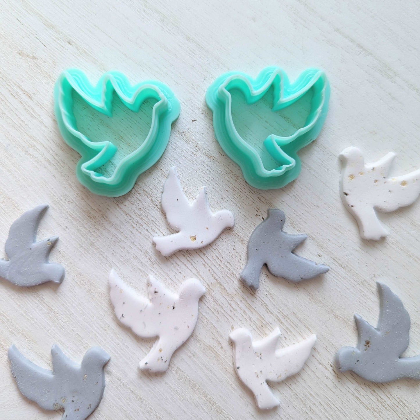 Polymer Clay Dove earring Cutter Set | Small and Large Size