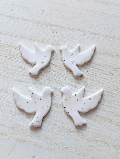 Polymer Clay Dove earring Cutter Set | Small and Large Size