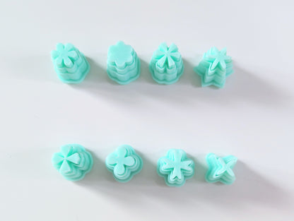 Micro flower Polymer Clay jewellery Cutter Set | mini petal sets