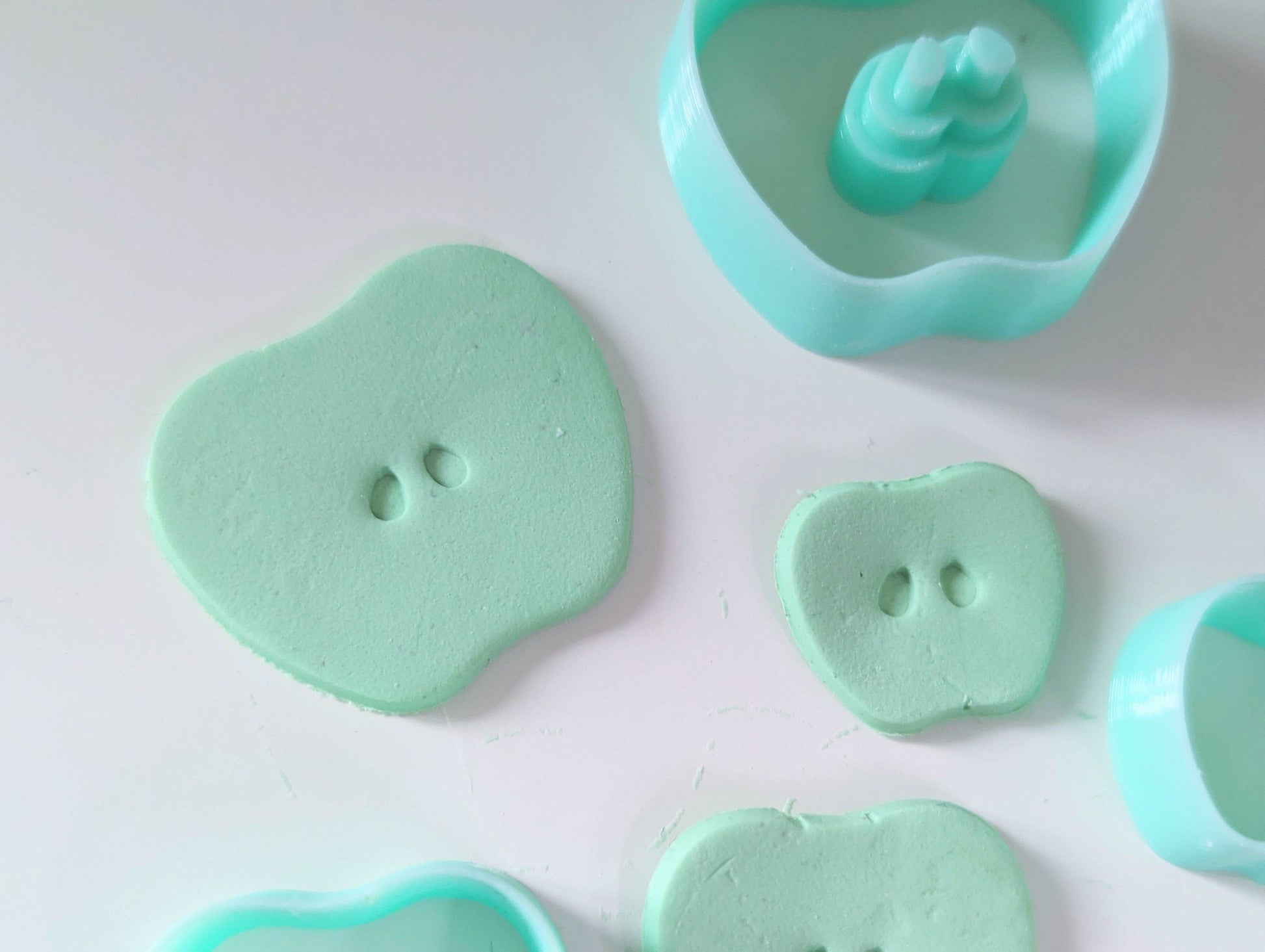 Apple polymer clay jewellery craft cutters