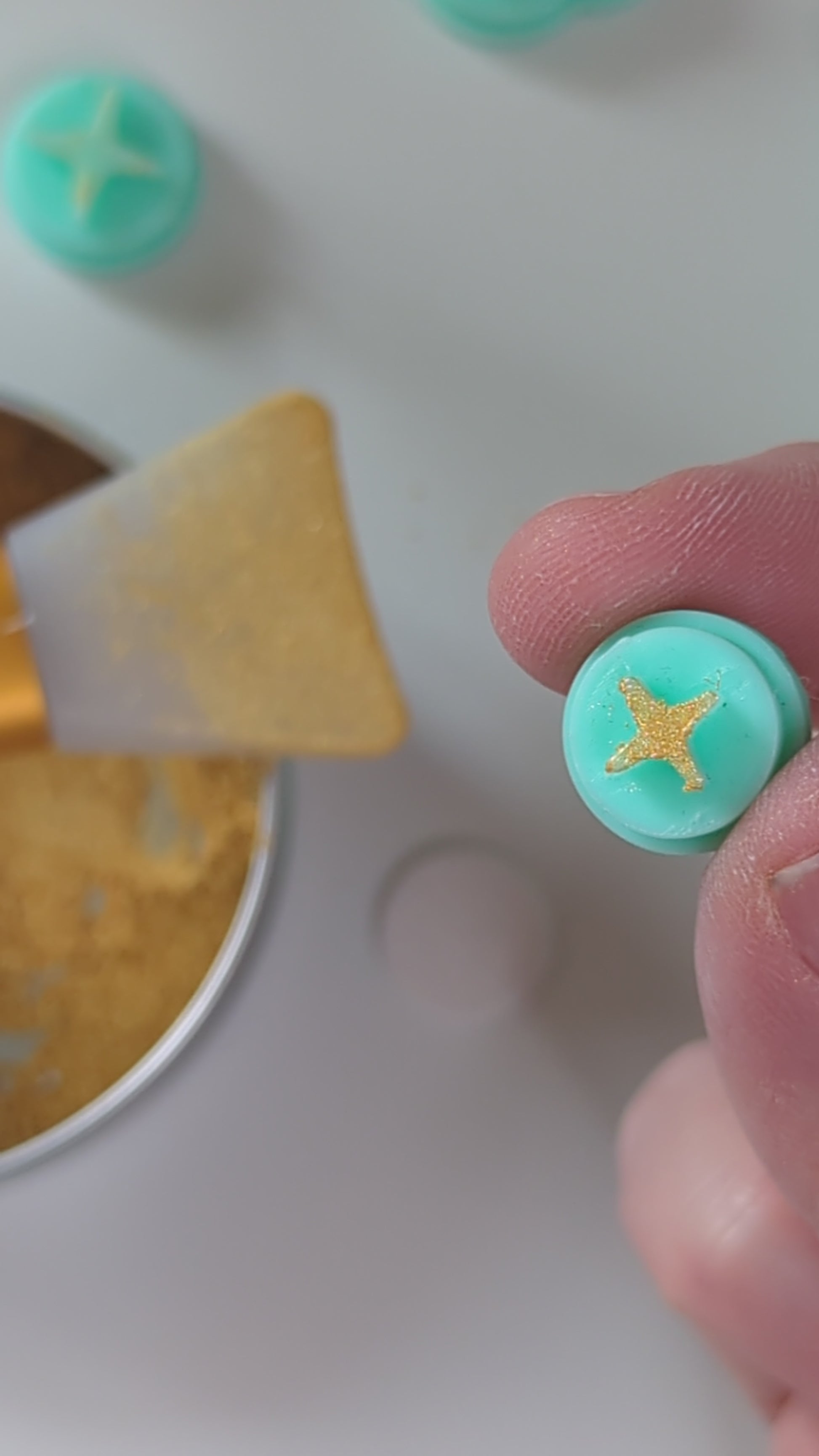 Stars, Polymer Clay Sparkle Stamp Set