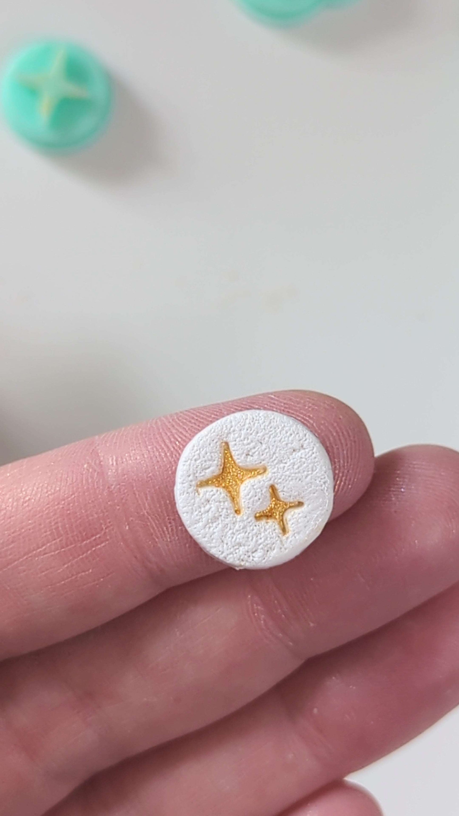 Stars, Polymer Clay Sparkle Stamp Set