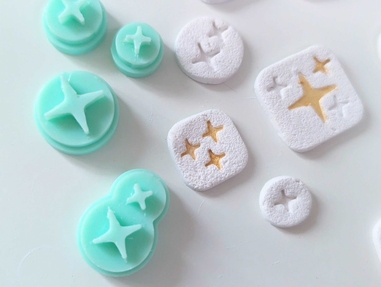 Stars, Polymer Clay Sparkle Stamp Set