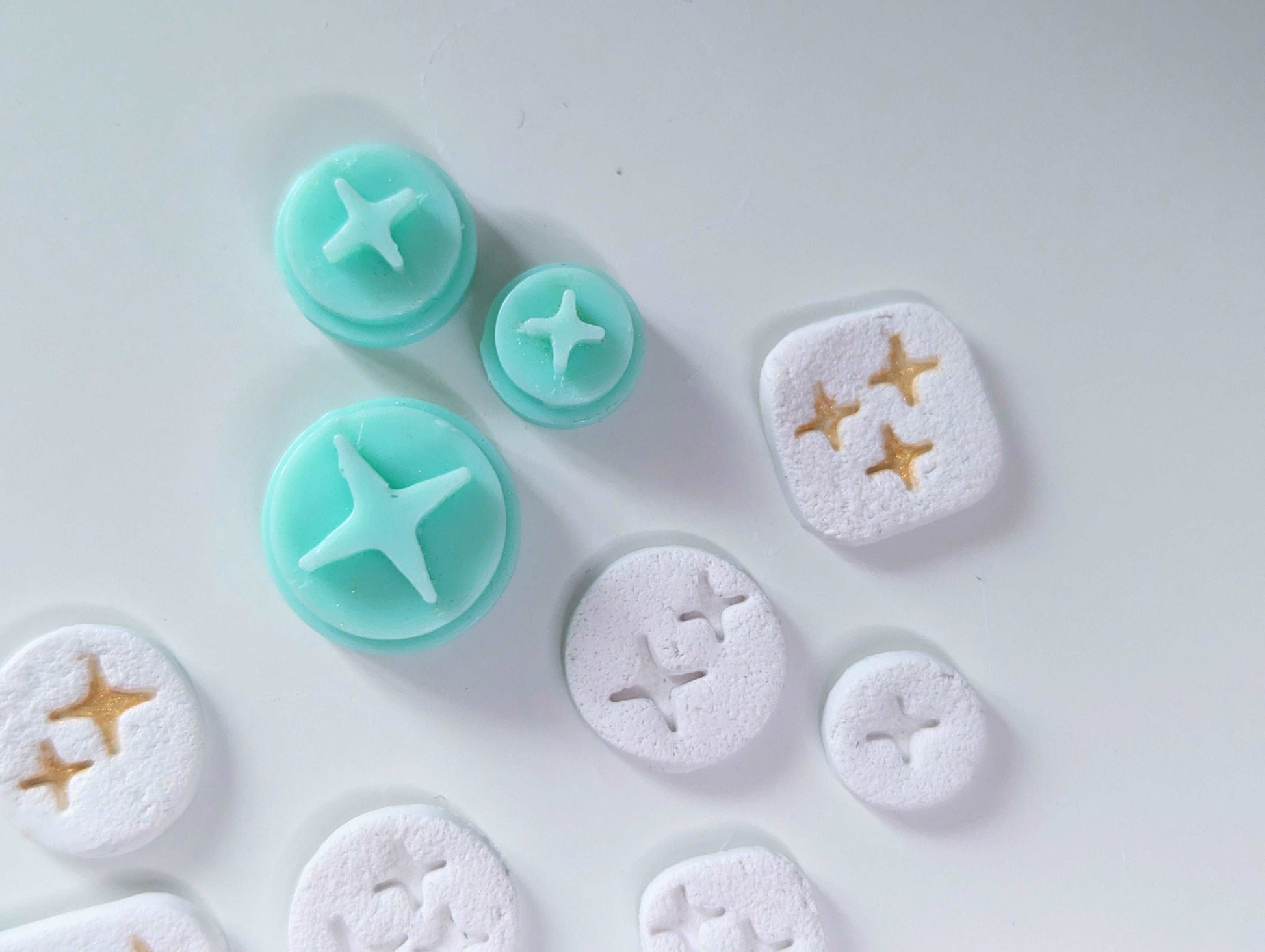 Stars, Polymer Clay Sparkle Stamp Set