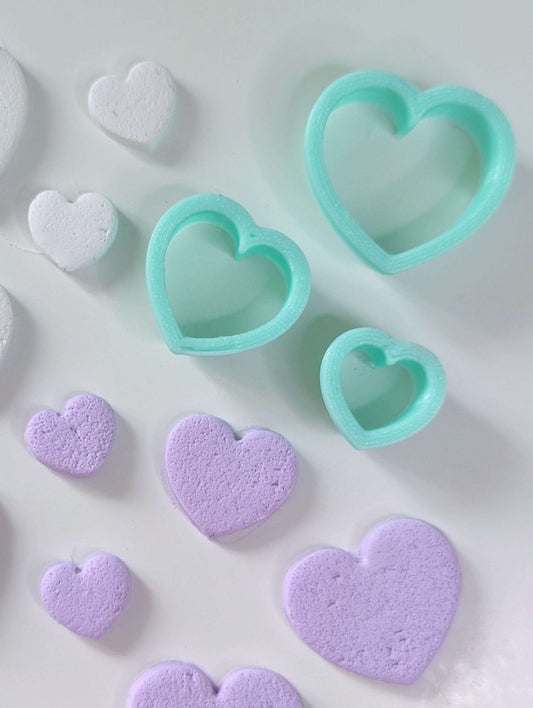 HEART POYMER CLAY JEWELLERY EARRING CRAFT CUTTERS