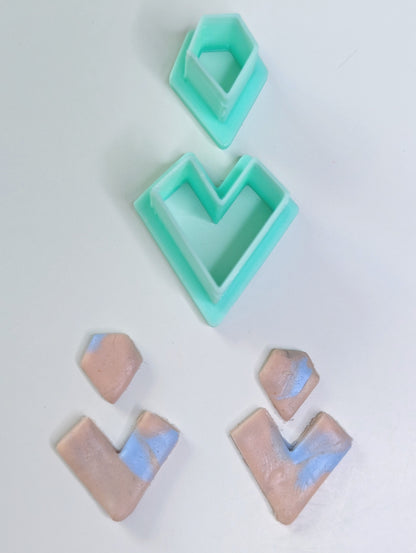 GEOMETRIC POLYMER EARRING JEWELLERY CLAY CRAFT CUTTER