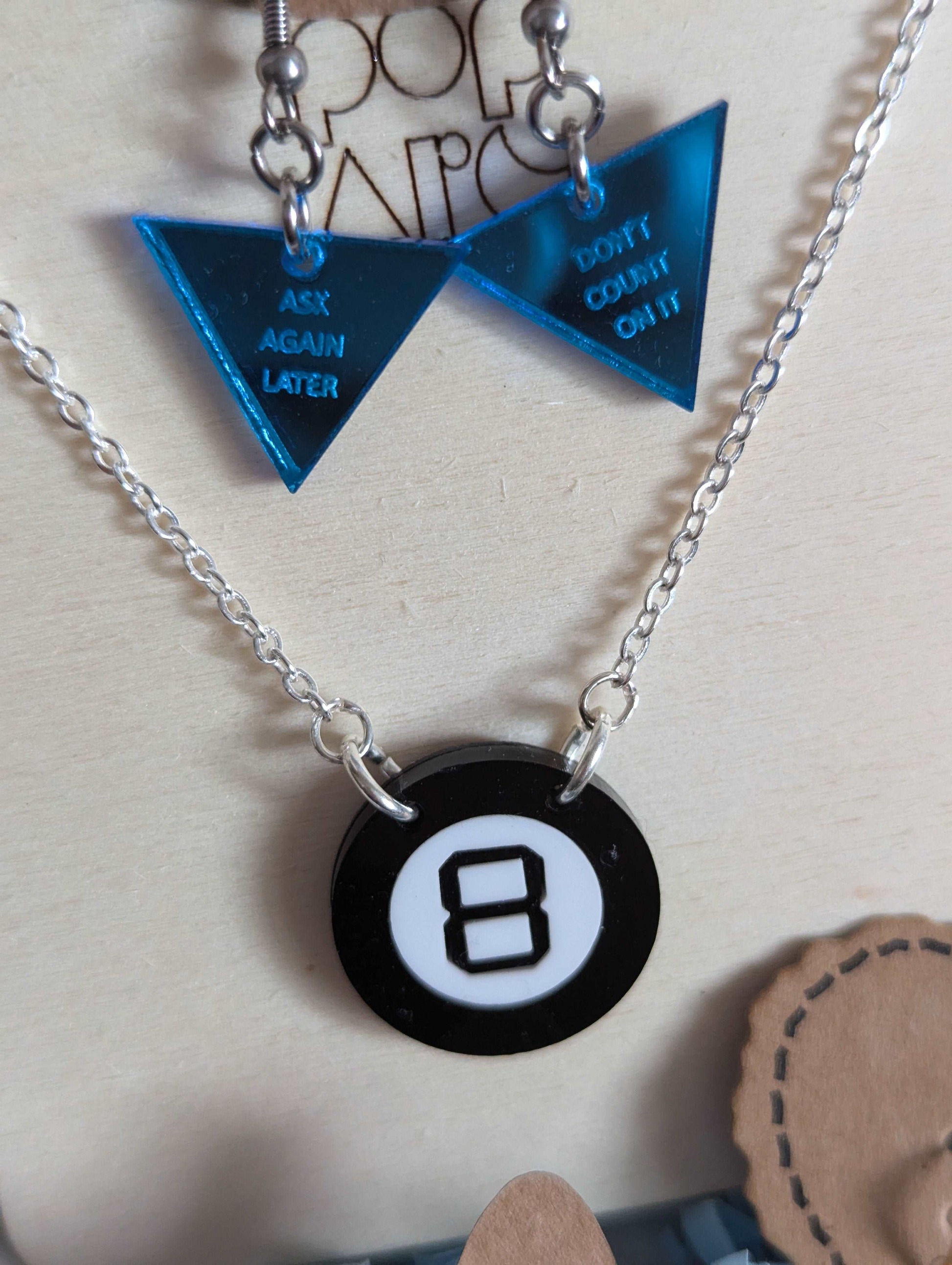 Retro Gamer themed acrylic jewellery gift box magic 8 ball