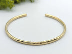 open cuff hammered texture sold brass bangle, is a beautiful sunshine gold colour