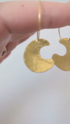 Boho Moon Drop Earrings
