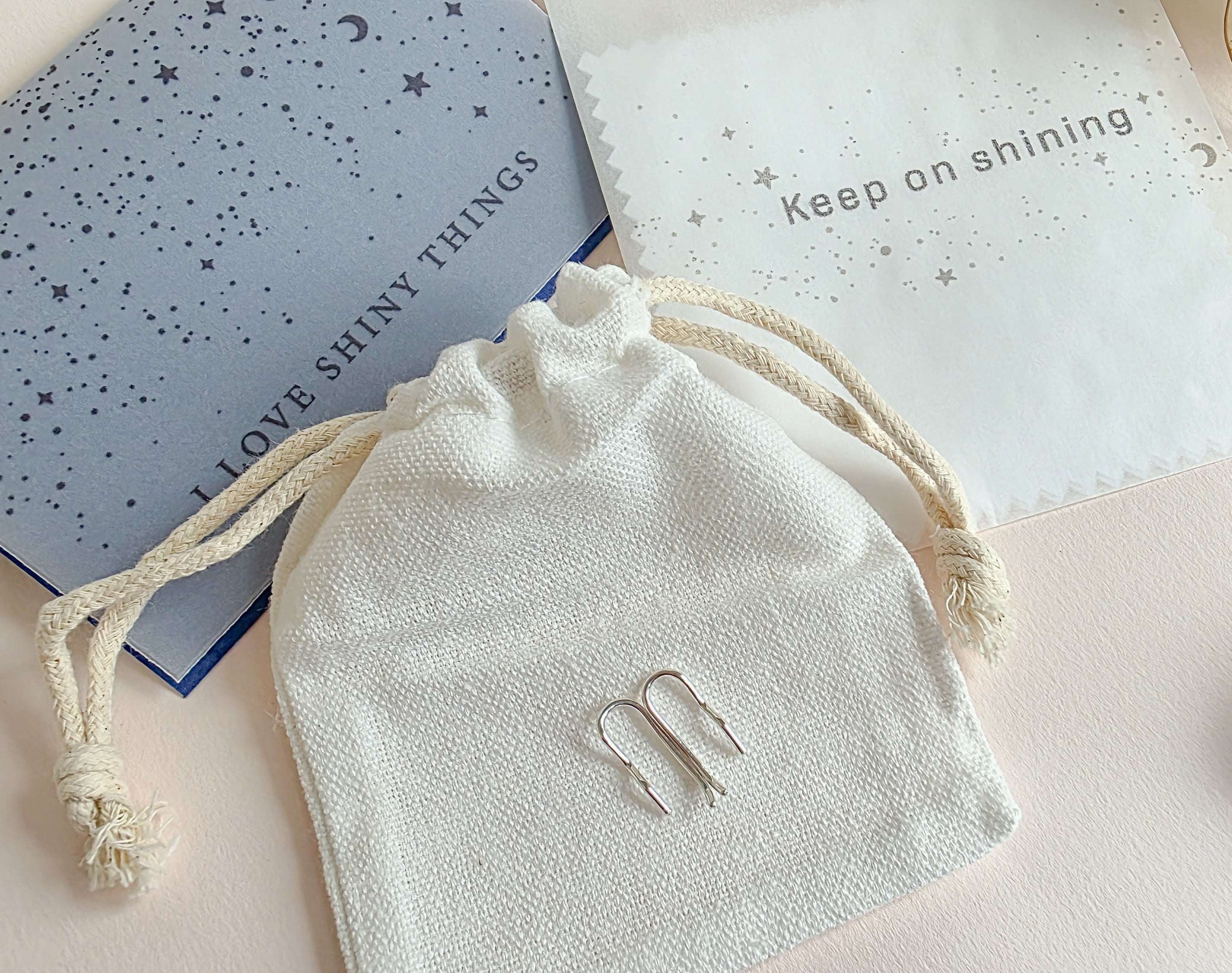 Mini Wave Sterling Silver Minimalist Ear Climbers: Wavey Handmade Crawler Earrings