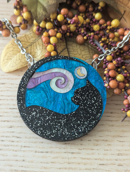 Halloween statement necklace - cat