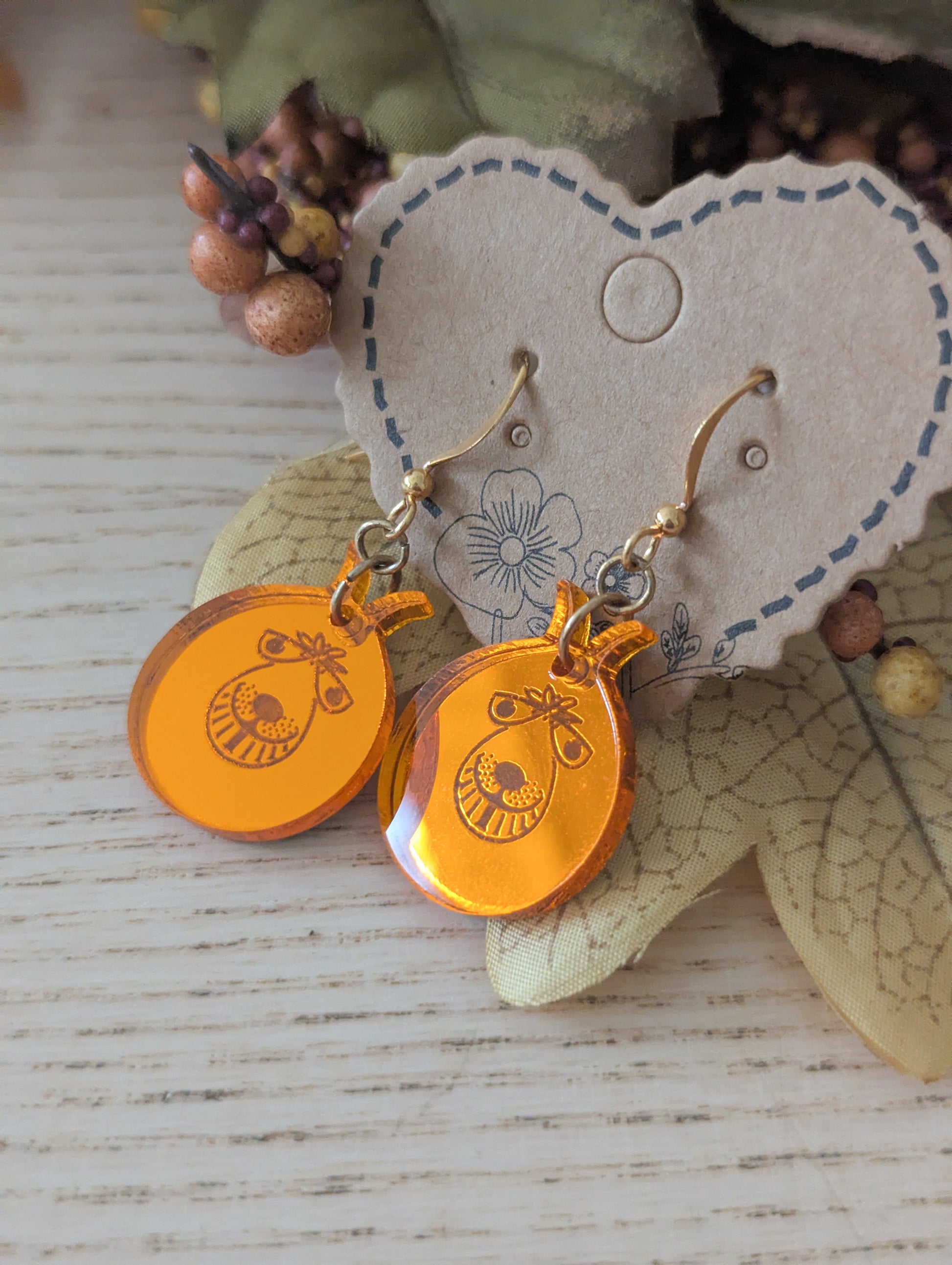 Halloween earring special - Pumpkins, Skulls & Bats! - space hopper